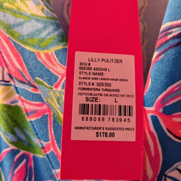 NWT Lilly Pulitzer Clancie Wrap Dress Size Large - Picture 5 of 5